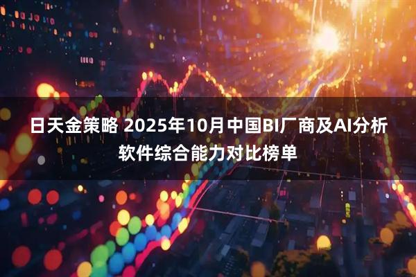 日天金策略 2025年10月中国BI厂商及AI分析软件综合能力对比榜单
